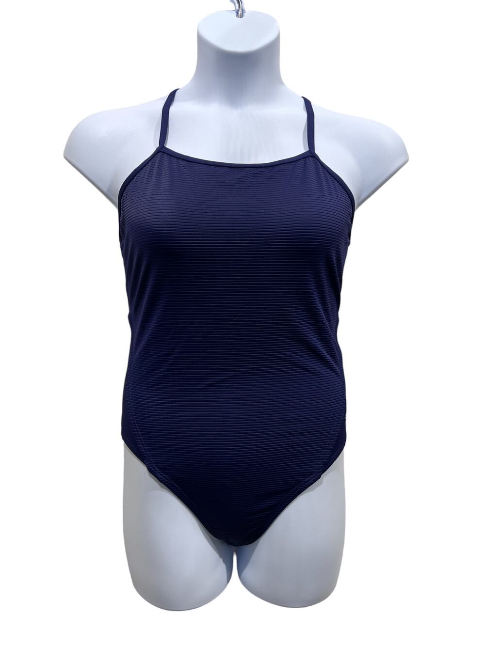 Speedo Wmns Sz 10 Precision Pleat Y-Back Chlorine Resistant One Piece Swimsuit